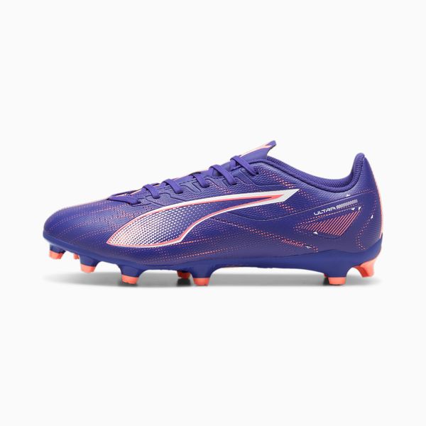PUMA PUMA Ultra 5 Play FG/AG Football Boots, Lapis Lazuli/White/Sunset Glow