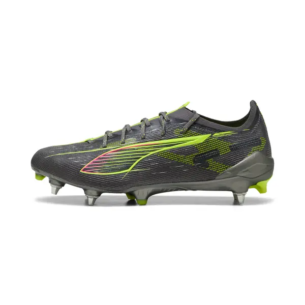 PUMA PUMA ULTRA 5 ULTIMATE MxSG Football Boots Unisex, Shoes, Matte Aged Silver/Yellow Alert/Sun Struck, 44