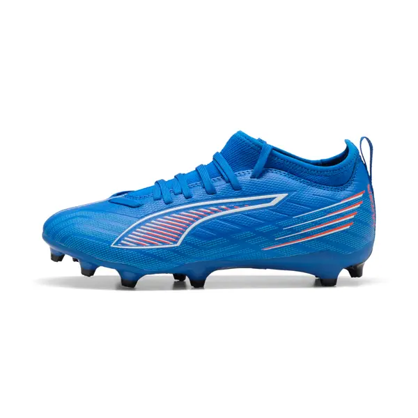 PUMA PUMA ULTRA 6 MATCH FG/AG Football Boots Youth, Shoes, Ultra Blue/White/Glowing Red, 29