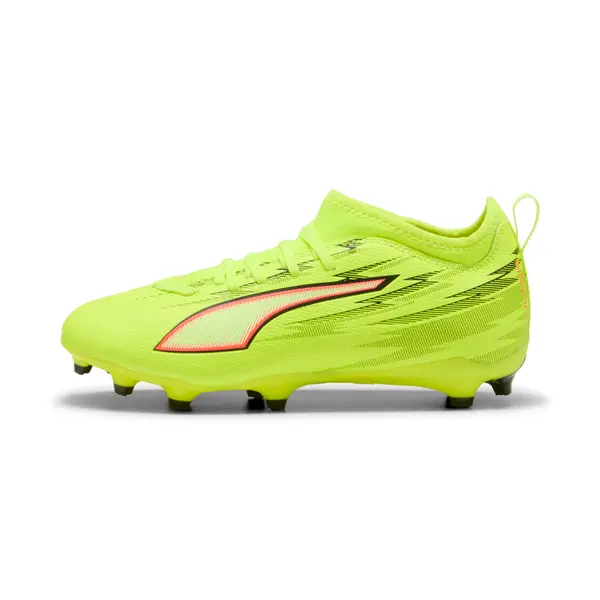 PUMA PUMA ULTRA 6 MATCH FG/AG Football Boots Youth, Shoes, Yellow Alert/Black/Glowing Red, 29