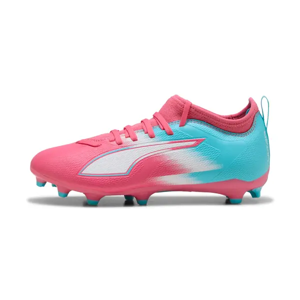 PUMA PUMA ULTRA 6 MATCH RE-CHARGE FG/AG Football Boots Youth, Shoes, Hero Blue/Sunset Pink/Garnet Rose, 29