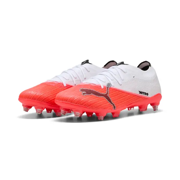 PUMA PUMA ULTRA NITRO™ 7 MATCH MxSG Football Boots Unisex, Sports, Ultra Red/Black/White, 44