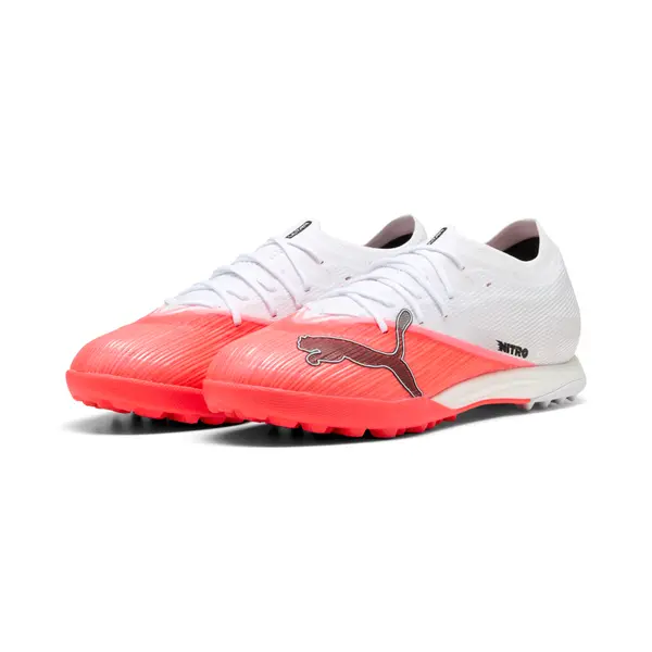 PUMA PUMA ULTRA NITRO™ 7 PRO CAGE TT Football Boots Unisex, Women, Ultra Red/Black/White, 44