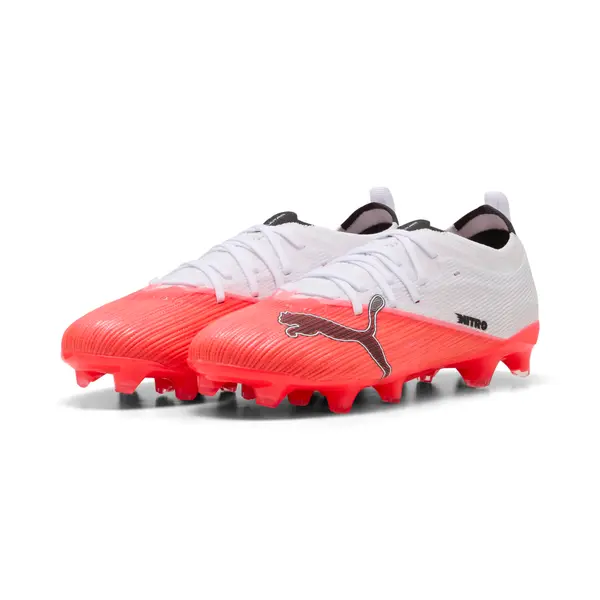PUMA PUMA ULTRA NITRO™ 7 ULTIMATE FG/AG Football Boots Youth, Kids, Ultra Red/Black/White, 29