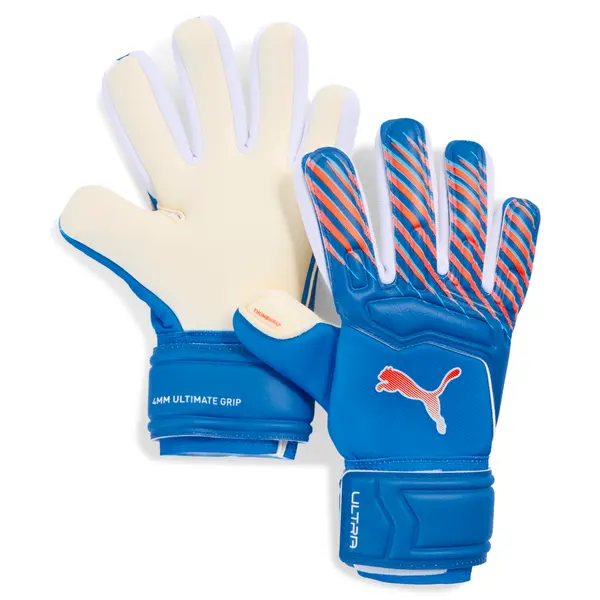 PUMA PUMA ULTRA Pro Goalkeeper Gloves Youth, Accessories, Ultra Blue/Glowing Red, 4