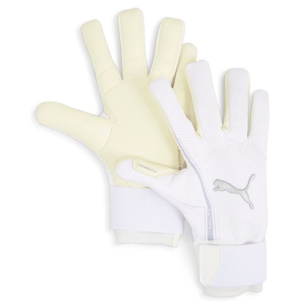 PUMA Puma ULTRA ULTIMATE Hybrid Goalkeeper Gloves, White, Size 9, Accessories