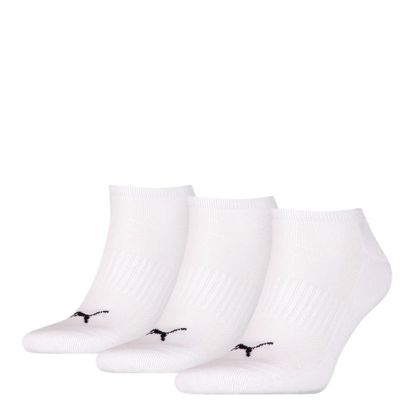 PUMA Puma Unisex Cushioned Sneaker Trainer Socks 3 Pack, White, Size 43-46, Clothing