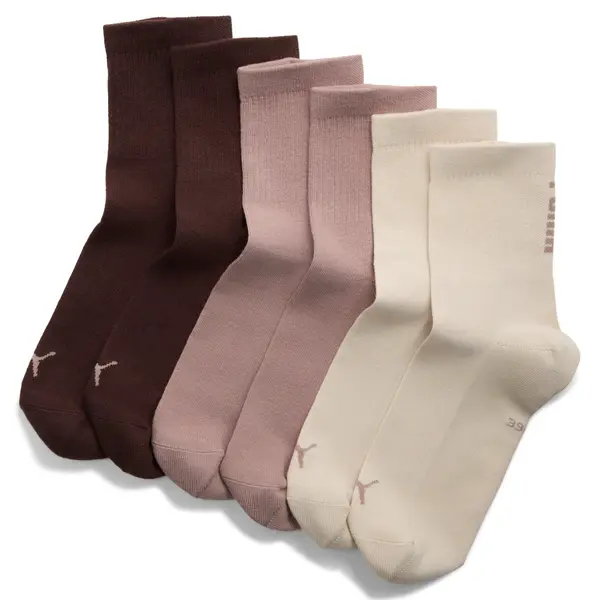 PUMA PUMA Unisex Short Socks (3-Pack), Men, Beige Combo, 35-38