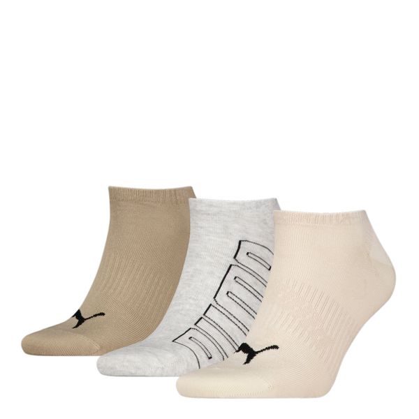 PUMA Puma Unisex Sneaker Socks 3 pack, Brown, Size 39-42, Clothing