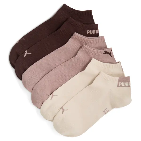PUMA PUMA Unisex Sneaker Socks (3-Pack), Clothing, Beige Combo, 35-38
