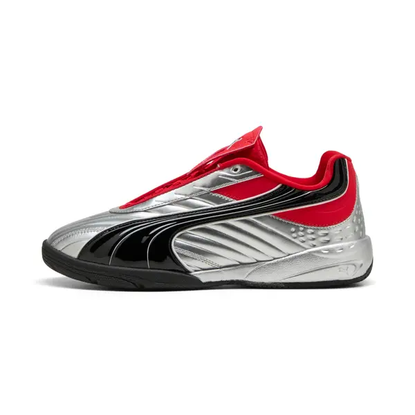 PUMA PUMA V-S2 Goalgetter Sneakers Youth, Shoes, Silver/Red, 35.5