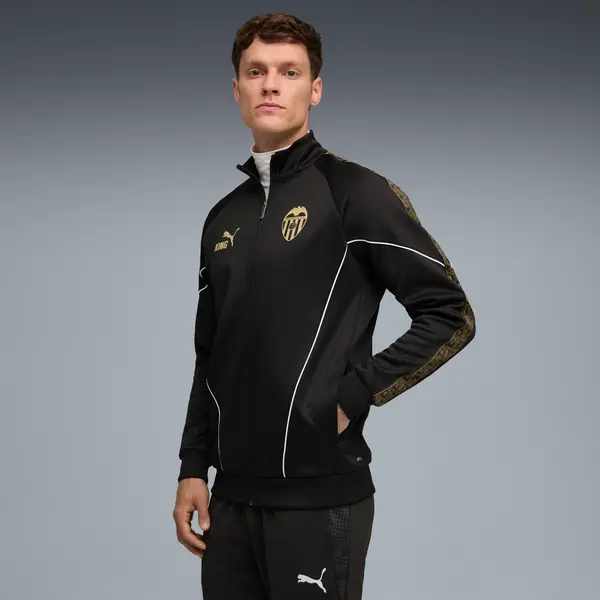 PUMA PUMA Valencia CF KING Anthem Jacket Men, Clothing, Black/Victory Gold, S