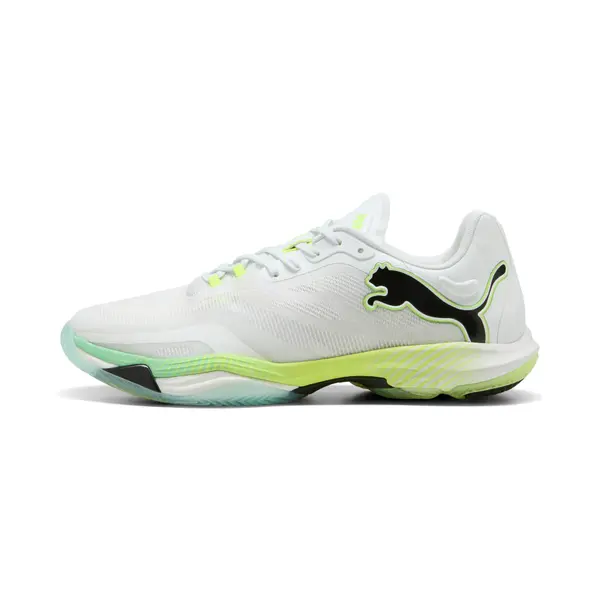 PUMA PUMA Vantage NITRO™ 2 ENERGY Indoor Shoes Unisex, Shoes, White/Lime Squeeze/Electric Peppermint, 44