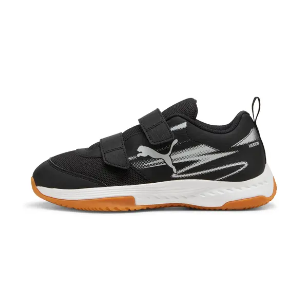 PUMA PUMA Varion II Indoor Sports Shoes Youth, Shoes, Black/Cool Light Gray/Gum, 28