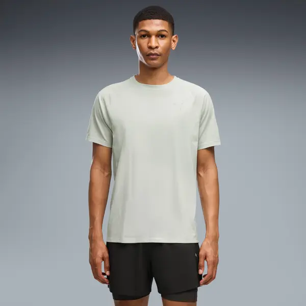 PUMA PUMA VELOCITY Tri-Blend Running Tee Men, Clothing, Créme De Mint Heather, S