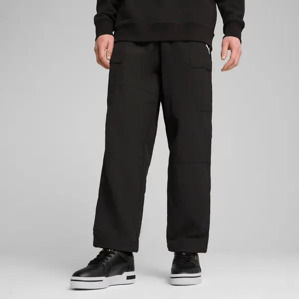 PUMA PUMA WARDROBE Essentials Relaxed Cargo Pants Men, Clothing, Black, S