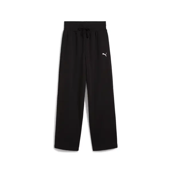 PUMA PUMA Wardrobe Essentials Relaxed Wide Leg Sweatpants Youth, Puma, Black, 15-16Y