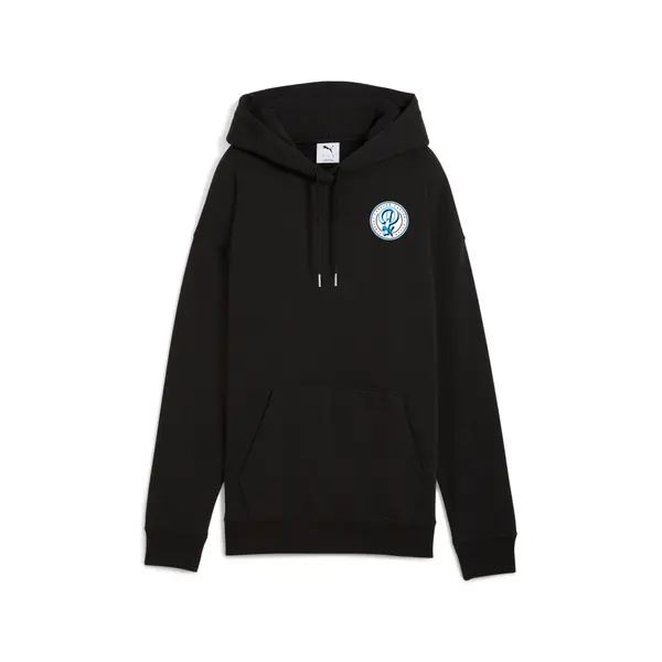 PUMA PUMA Wardrobe Essentials Sports Legacy Relaxed Graphic Hoodie Women, Clothing, Black, S