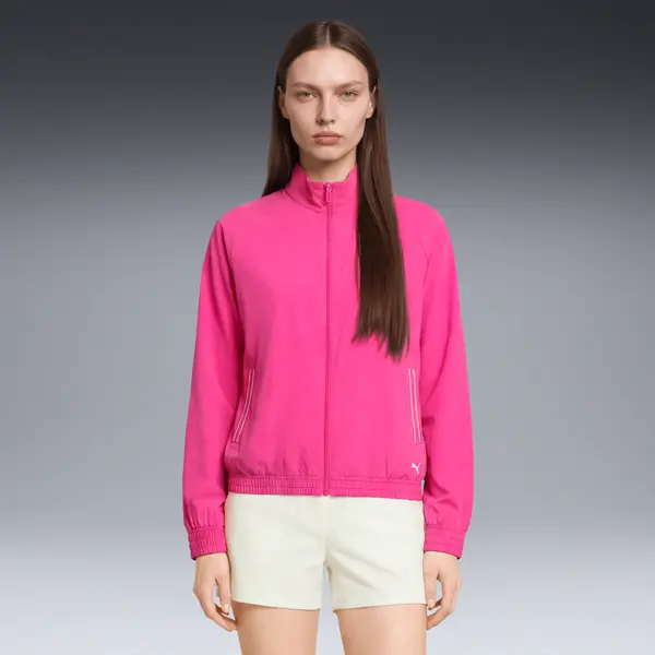 PUMA PUMA Wind Golf Jacket Women, Clothing, Pink Opal, S