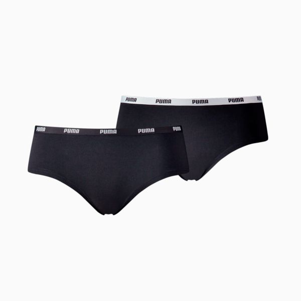 PUMA PUMA Women's Hipster Panties 2 Pack, Black