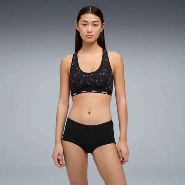PUMA PUMA Women's Mini Shorts (3-Pack), Clothing, Black, L