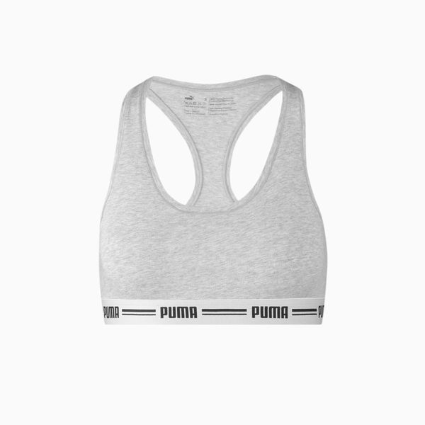 PUMA PUMA Women's Racer Back Top Shirt 1 Pack, Grey Melange