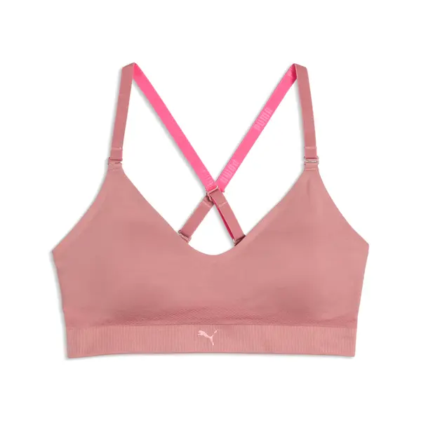 PUMA PUMA Women's Sport Bralette, Clothing, Dusty Pink, L