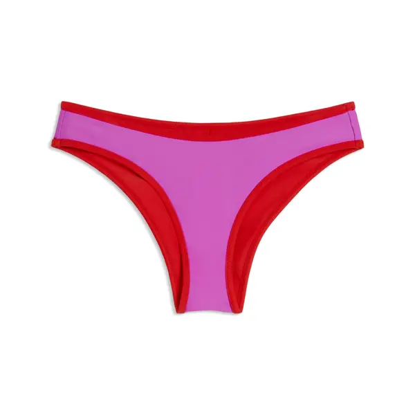 PUMA PUMA Women's Swim Brief, Clothing, Pink/Red, L