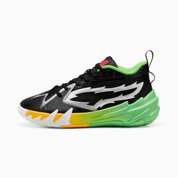 PUMA PUMA x 2K Scoot Zeros Youth Basketball Shoes, Black/Green