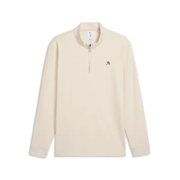 PUMA PUMA x ARNOLD PALMER CLOUDSPUN Quarter-Zip Golf Jacket Men, Golf, Alpine Snow, M