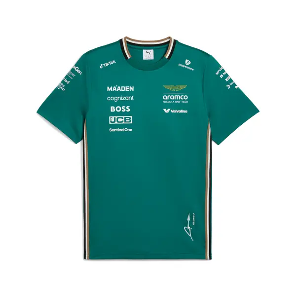 PUMA PUMA x ASTON MARTIN ARAMCO F1® TEAM Replica Alonso Tee Men, Motorsport, Green Lux, S