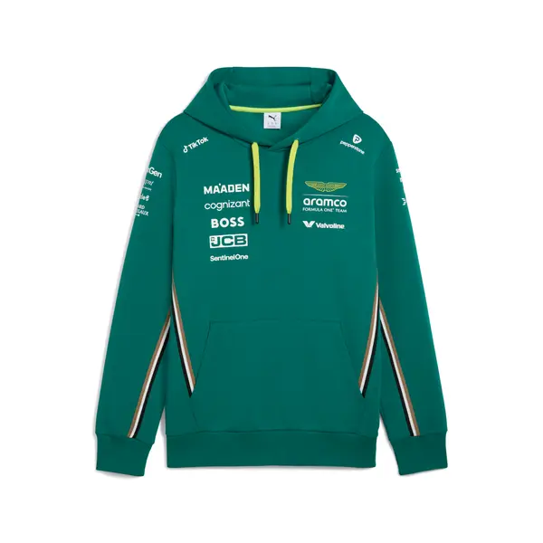PUMA PUMA x ASTON MARTIN ARAMCO F1® TEAM Replica Hoodie Men, Motorsport, Green Lux, S