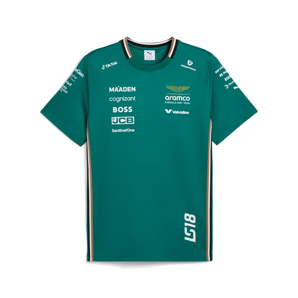 PUMA PUMA x ASTON MARTIN ARAMCO F1® TEAM Replica Stroll Tee Men, Motorsport, Green Lux, S