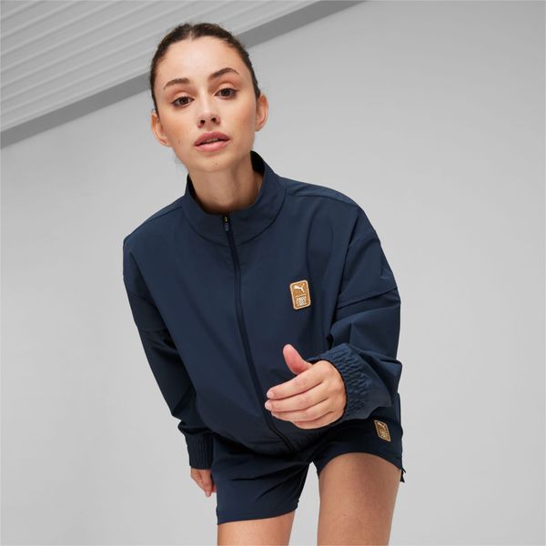 PUMA PUMA x First Mile Women's Running Jacket, Dark Blue