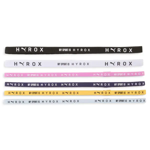 PUMA PUMA x HYROX Hairbands (6-Pack), Sport, Black/White/Electric Orchid, OSFA
