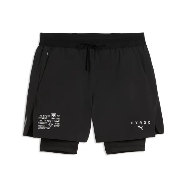 PUMA PUMA x HYROX PWRMODE 2-in-1 Shorts Men, Fitness, Black, XXS