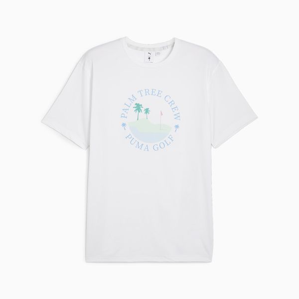 PUMA PUMA x Palm Tree Crew Men's Golf T-Shirt, White Glow