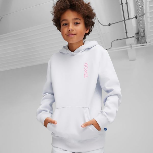 PUMA PUMA x Playstation Youth Hoodie, Silver Mist