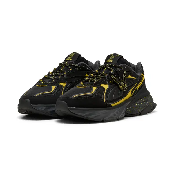 PUMA PUMA x POKÉMON Fade Umbreon Sneakers Youth, Lifestyle, Black/Energizing Yellow, 35.5