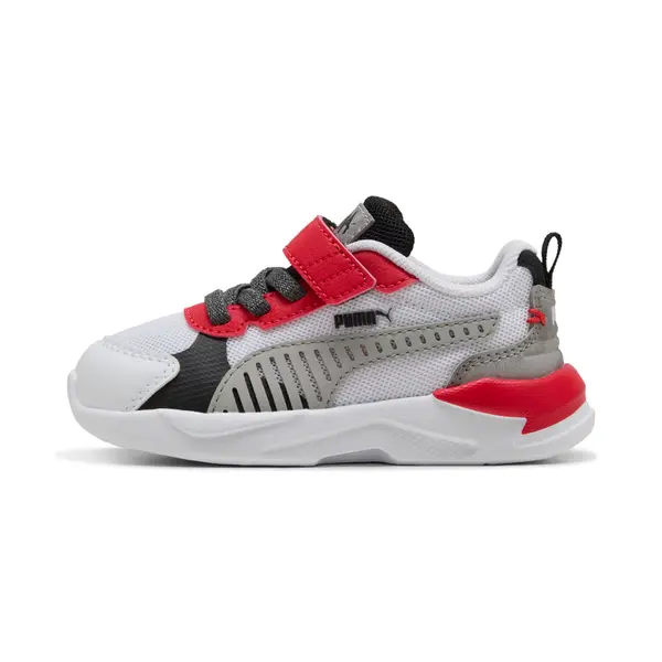 PUMA PUMA X-Ray MID 90s Sneakers Toddlers, Shoes, White/Gray Echo/Red, 19