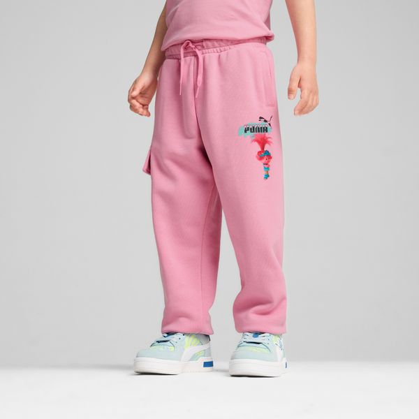 PUMA Puma x TROLLS Cargo Pants Kids, Pink, Size 7-8Y, Clothing