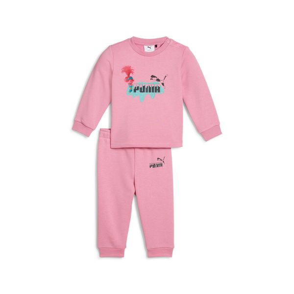 PUMA Puma x TROLLS Crew Shirt Jogger Set Toddler, Pink, Size 2-4M, Clothing