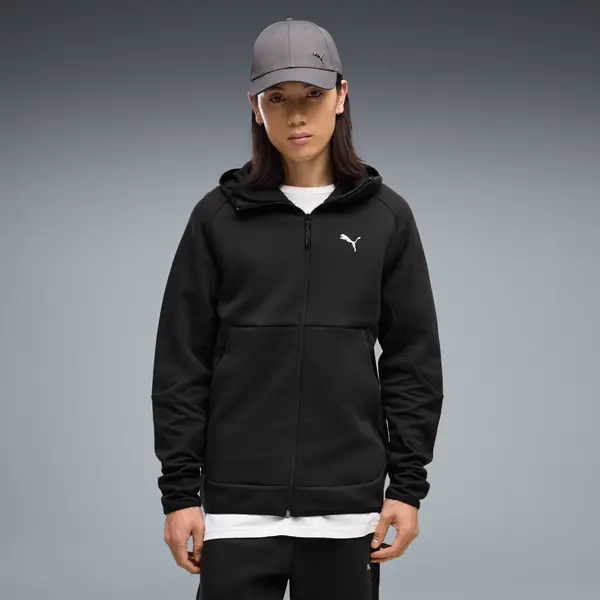 PUMA PUMATECH Elevated Slim Full-Zip Hoodie Men, Men, Black, S