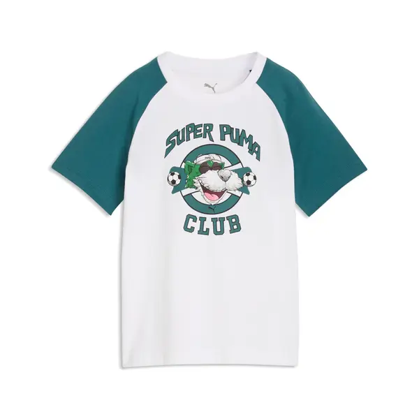 PUMA Super PUMA Graphic Tee Kids, Shop, White, 4-5Y