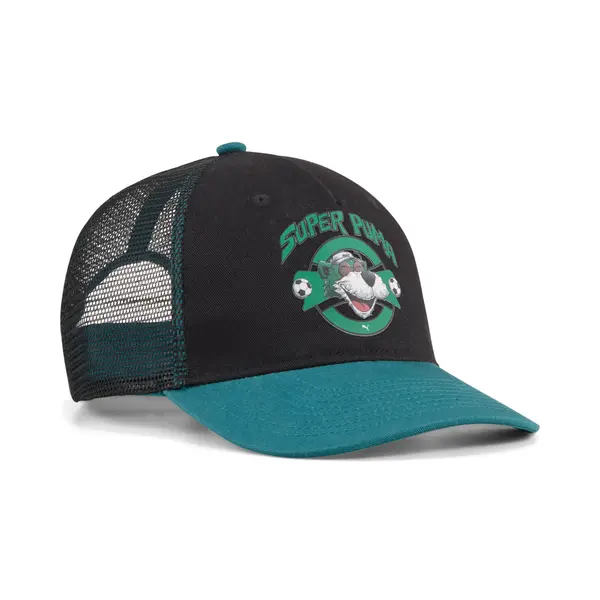 PUMA Super PUMA Trucker Cap Kids, Kids, Black, YOUTH