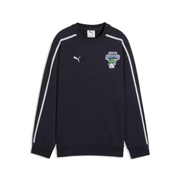 PUMA T7 Super PUMA Relaxed Graphic Sweatshirt Youth, Sweatshirts, New Navy, 15-16Y