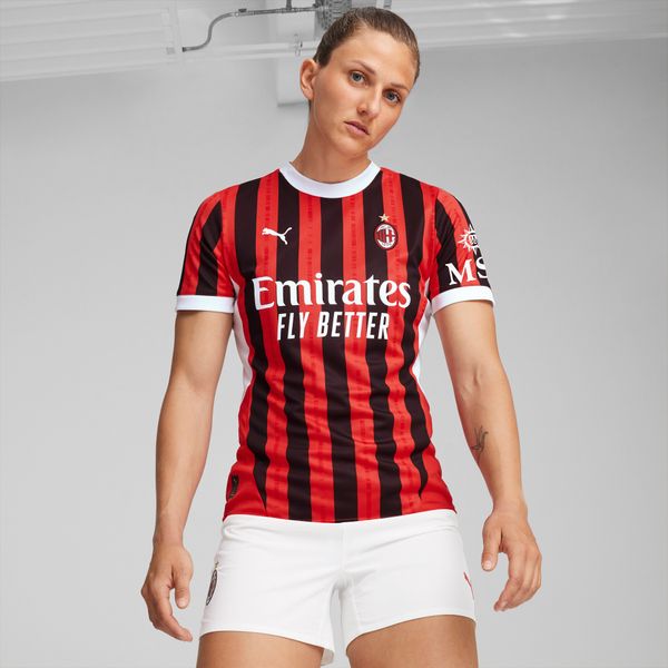 PUMA Women's Puma AC Milan 24/25 Home Jersey, Red, Size M, Clothing