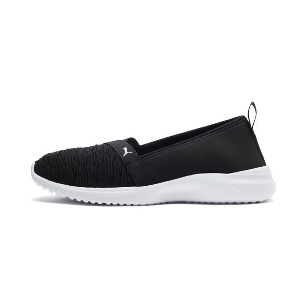 PUMA Women's Puma Adelina Slip-On's Trainers, Black, Size 36, Shoes