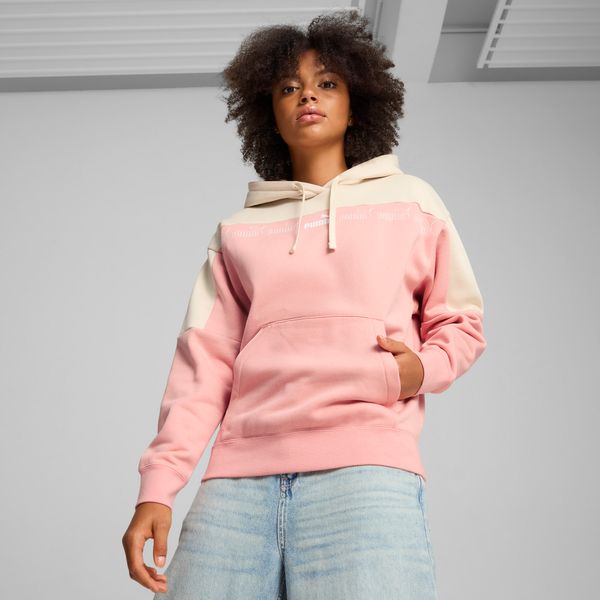 PUMA Women's Puma Around The Block Hoodie, Pink, Size L, Clothing