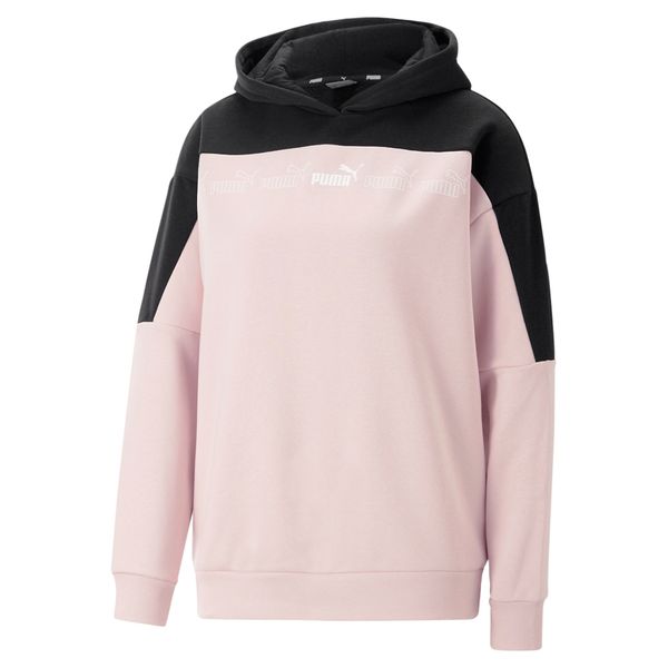 PUMA Women's Puma Around the Block Hoodie, Pink, Size XL, Clothing